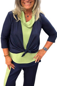 Pure Essence - Three Quarter Sleeve Cover Up Cardigan