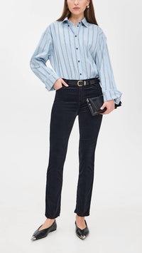 Ag Jeans - Mari Hi Rise Straight Velvet Jeans