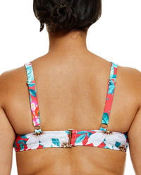 Fashion To Figure - Martinique Floral Sweetheart Cut Out Bikini Top