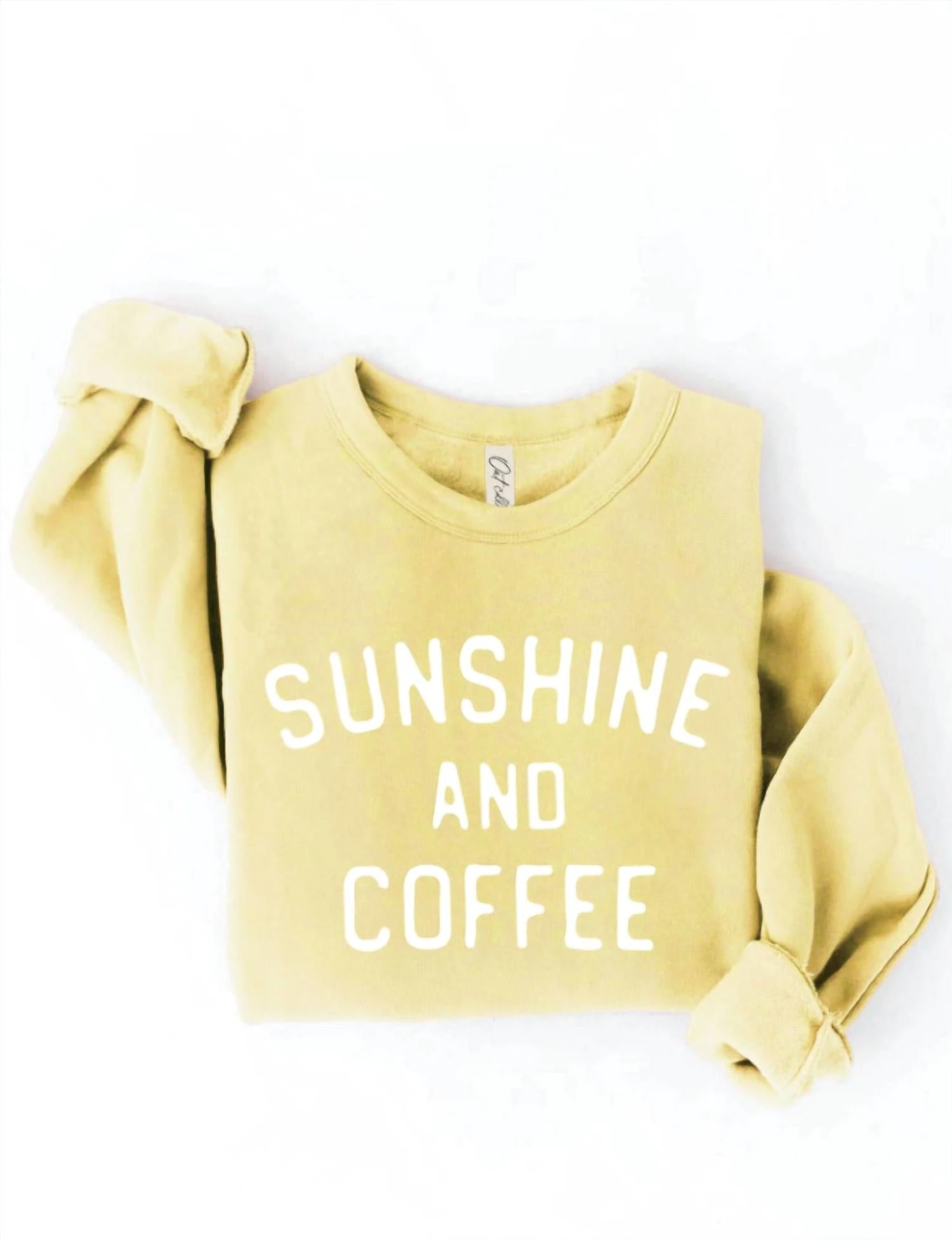 Oat Collective - Sunshine And Coffee Graphic Sweatshirt
