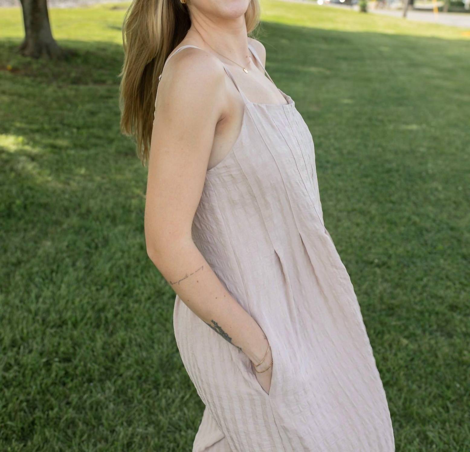 GiGiO Sandy Shores Textured Sleeveless Jumpsuit - kids' item - detail view