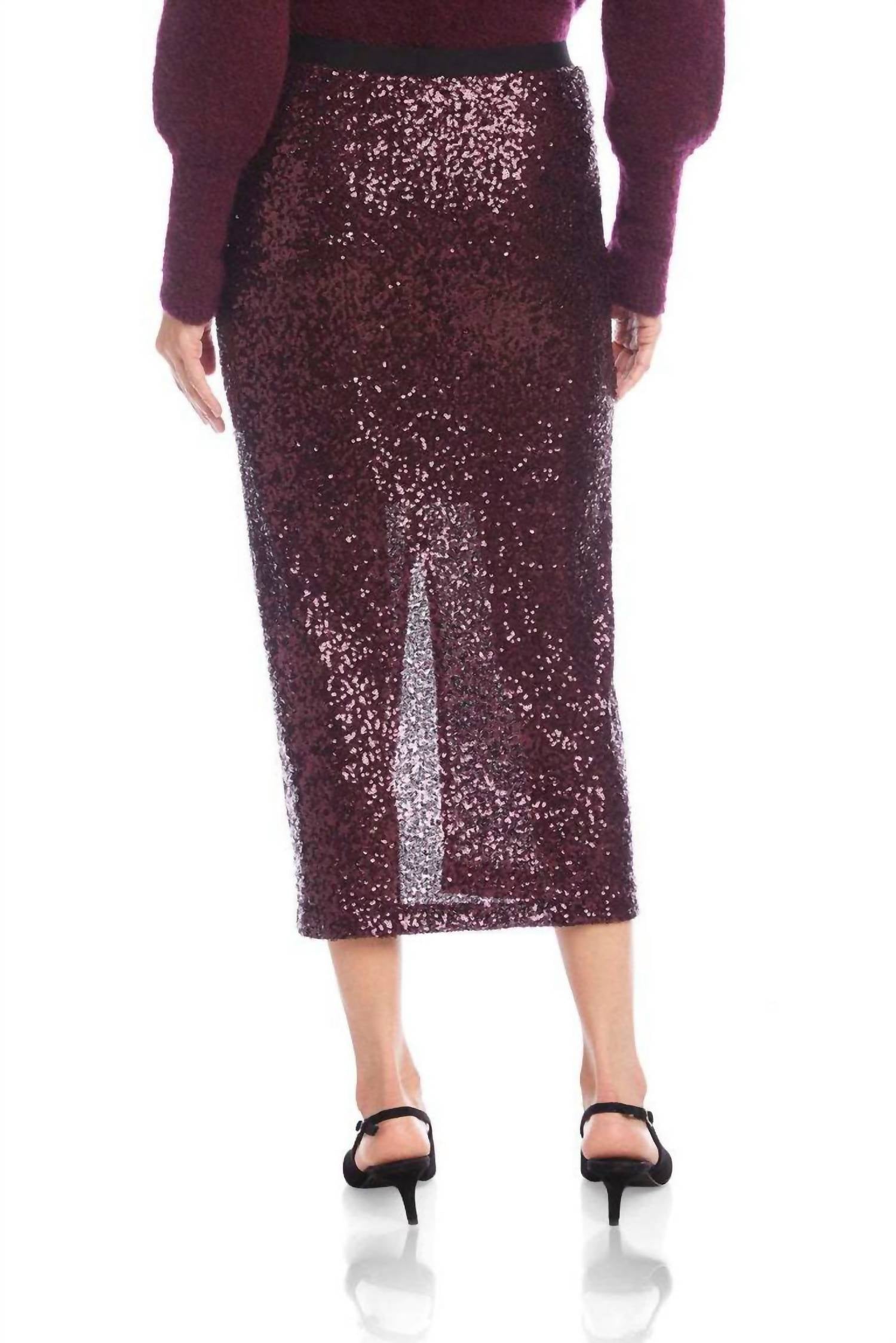 Karen Kane - Women's Sequin Midi Skirt