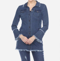 Azi - kelly long denim jacket