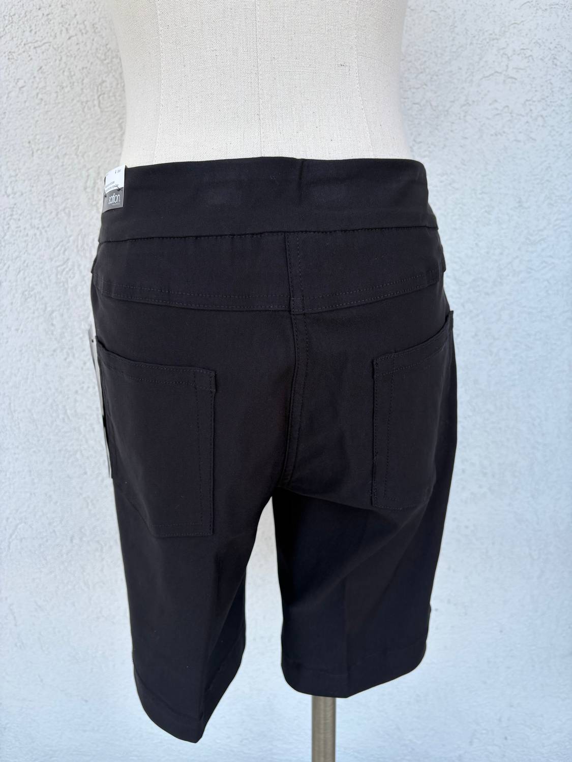 Slimsation By Multiples Pull On Shorts in black - women's shorts - view 5