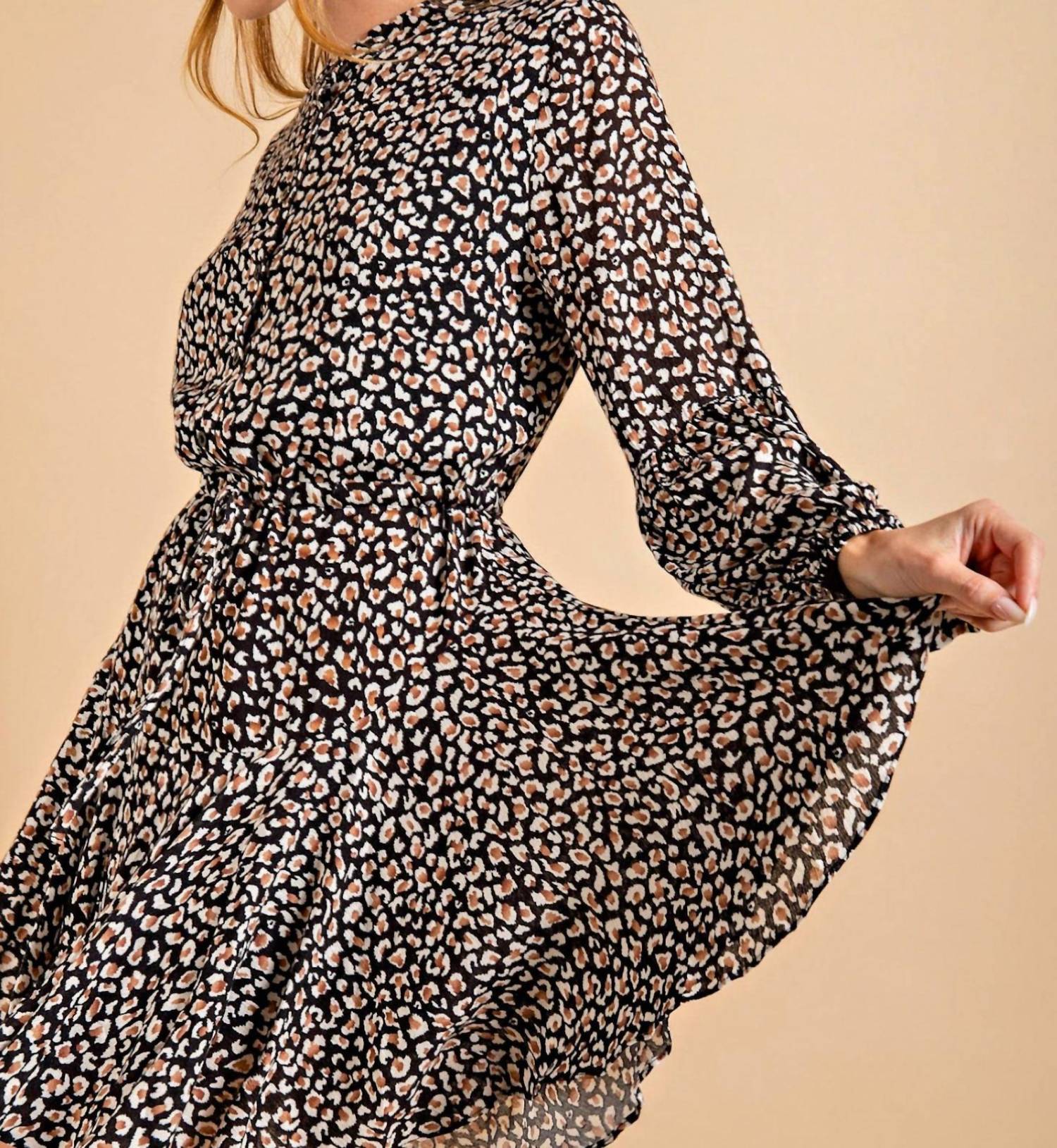 Kori - Knee Length Chiffon Dress