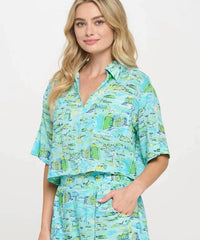 Meet Me In Santorini - Shoreline Top