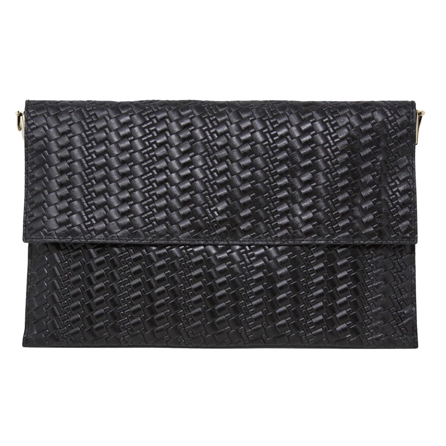 German Fuentes - Women's Leather Clutch Crossbody Bag