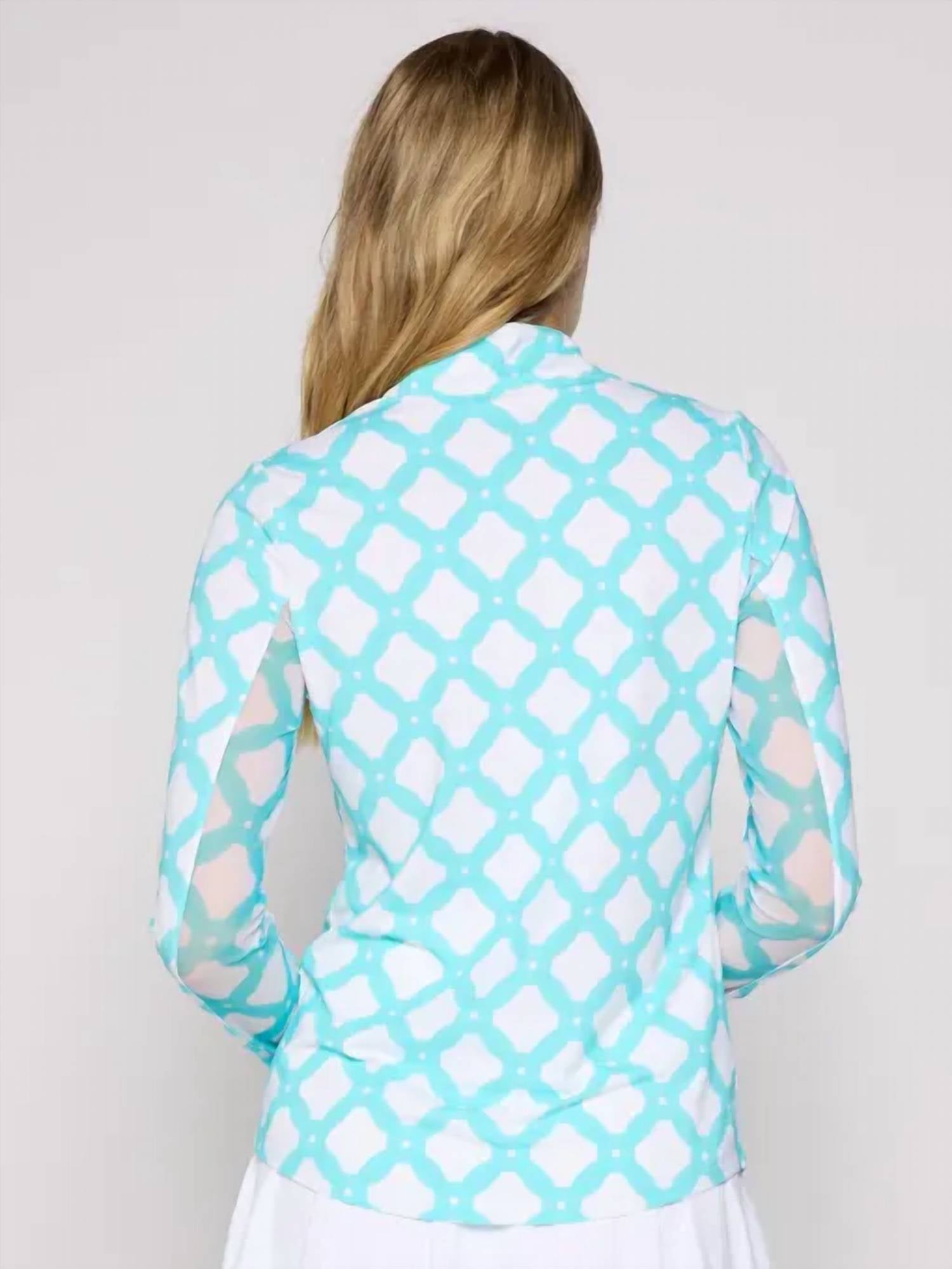 G Lifestyle - Quarter-zip Mock Neck Top
