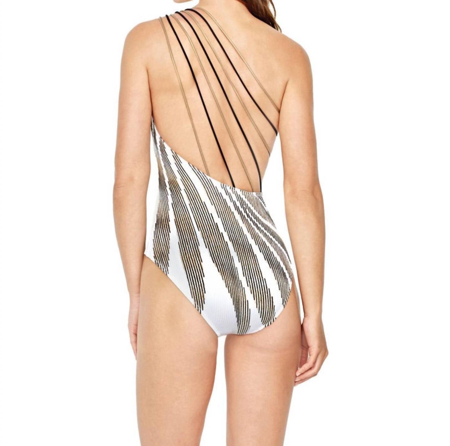 Gottex - One Shoulder Strappy Back One Piece Swimsuit