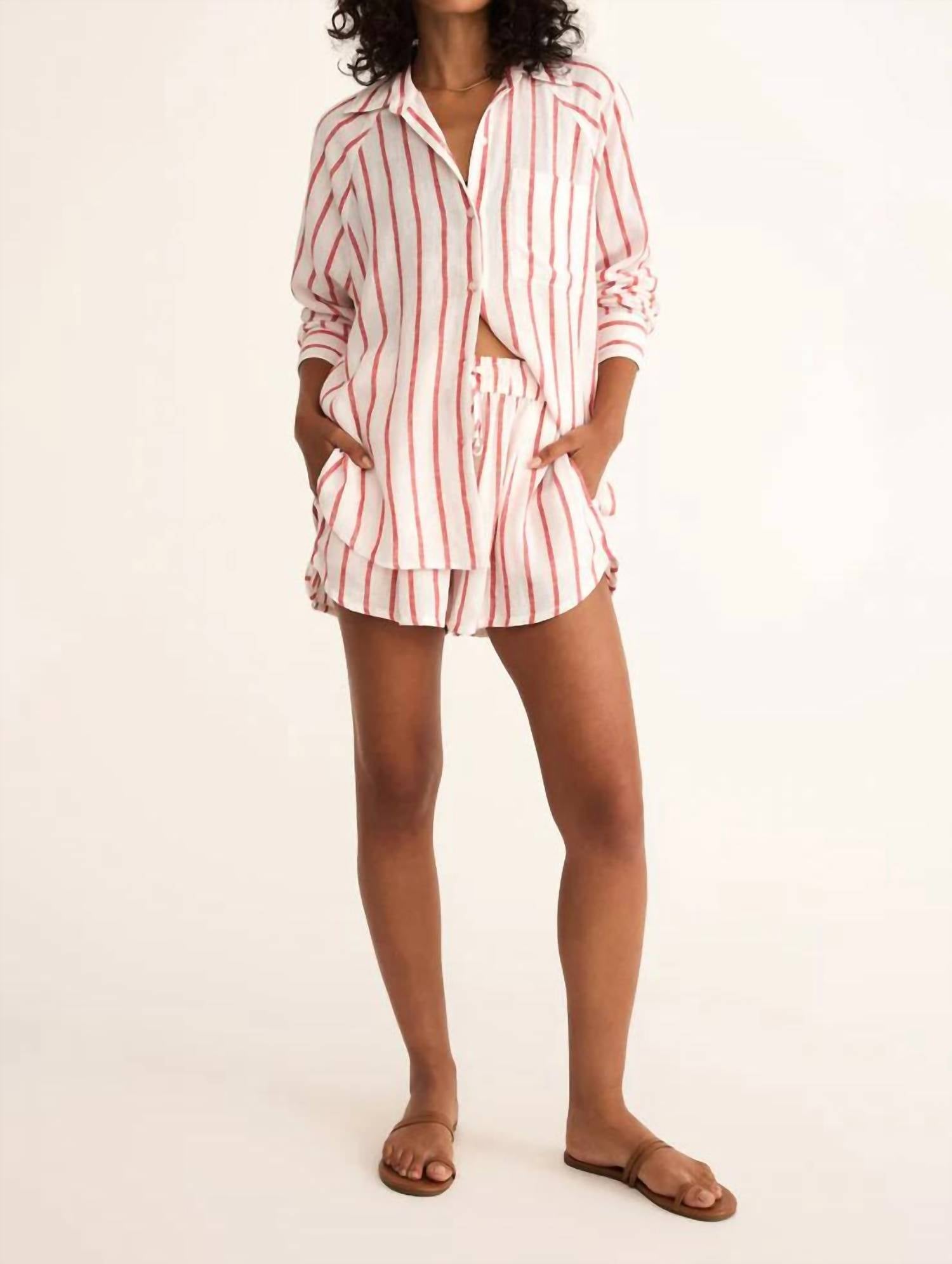 Z Supply - The Perfect Linen Stripe Short