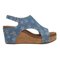Corkys Footwear - Women's Carley Graphic Studded Slingback Wedge Sandals