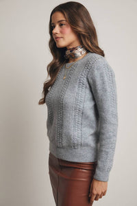 Forte - Textured Cable Stitch Pullover Sweater