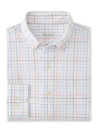 PETER MILLAR Allen Crown Lite Sport Shirt in white - men's shirt - detail view