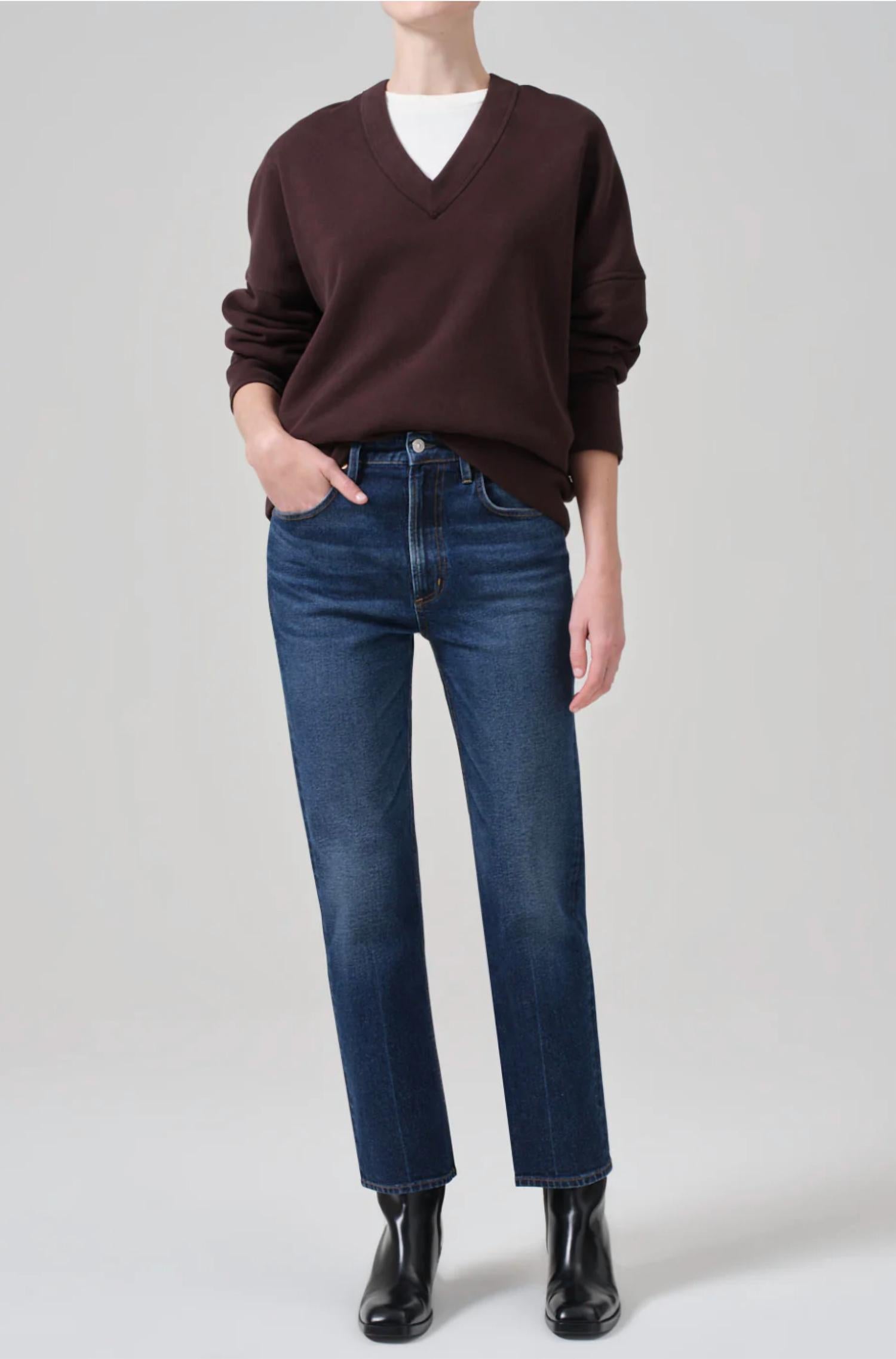 Citizens of Humanity Zurie Ankle Straight Leg Jeans in wanderlust - women's jeans