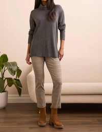 Tribal - Drop Shoulder Turtleneck Sweater