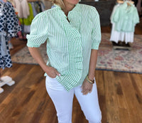 Boho Chic - Women's Apple Stripe Blouse