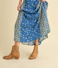 Aemi + Co - Melanie Floral Pattern Midi Skirt