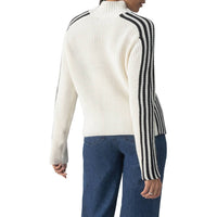 Sanctuary - Sporty Stripe Mock Neck Sweater