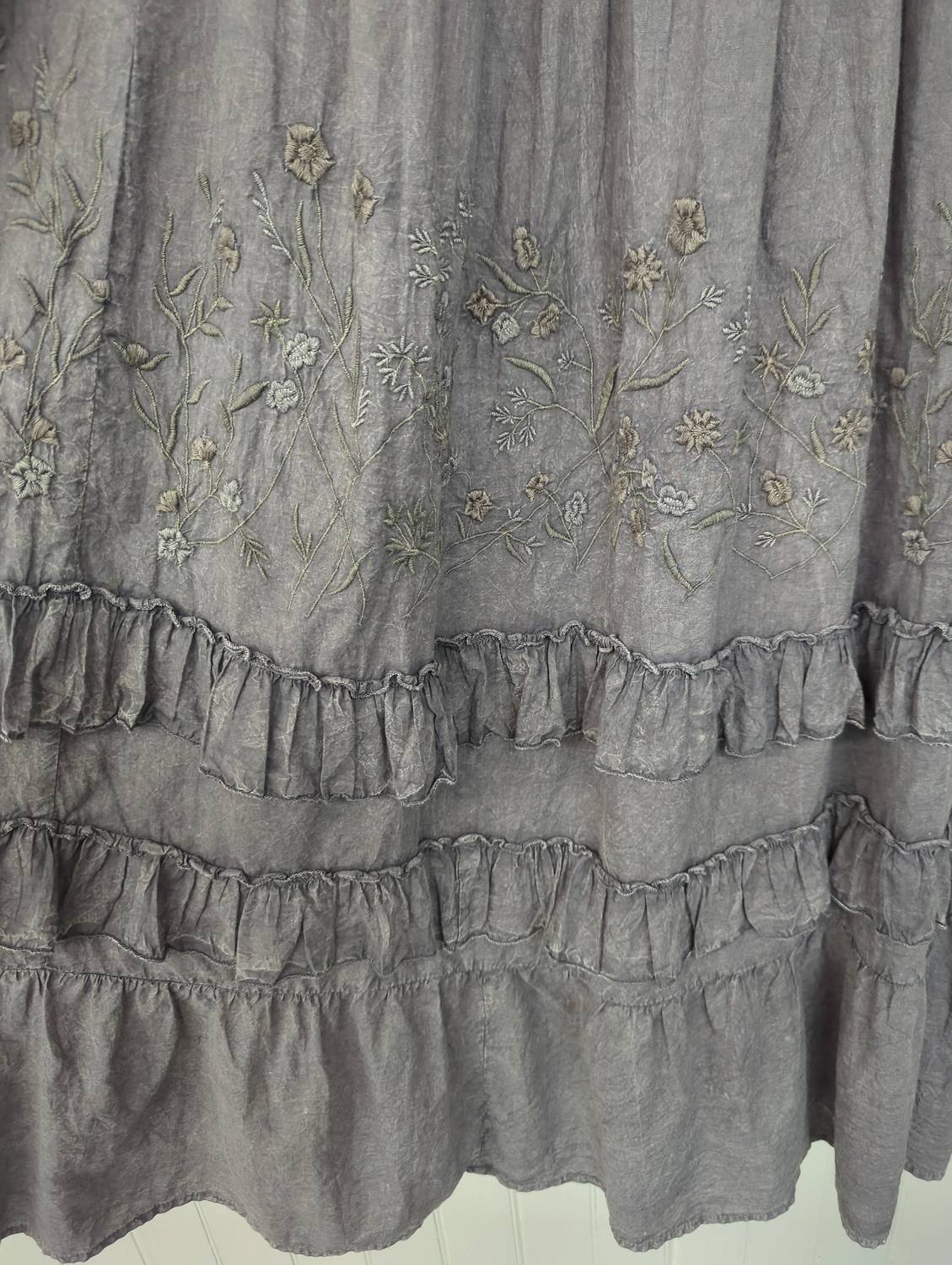 Paperlace - Women's Full Length Dress With Embroidery