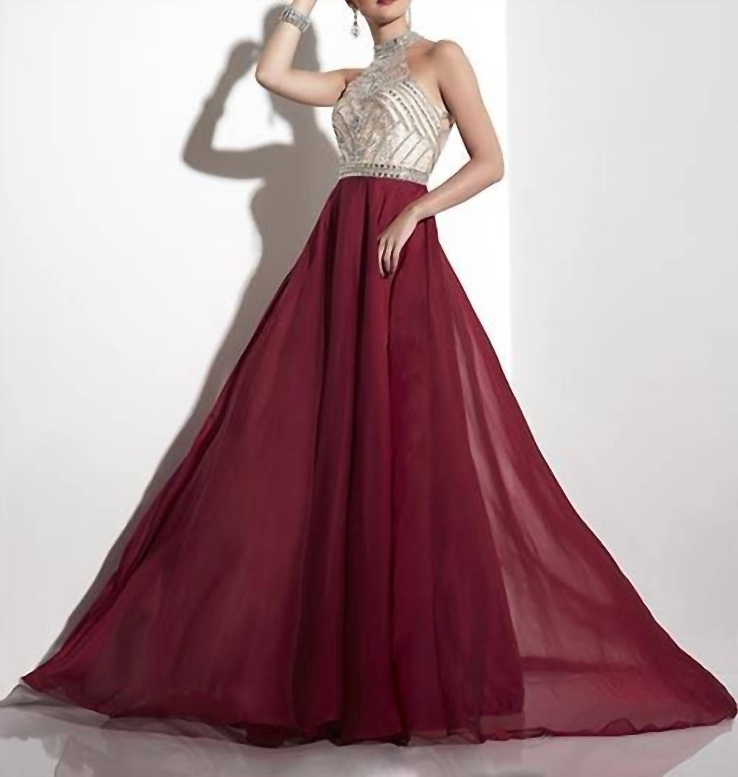 Panoply - Women's Chiffon Skirt Prom Dress
