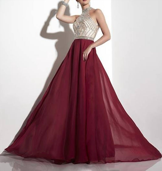 Panoply - Women's Chiffon Skirt Prom Dress