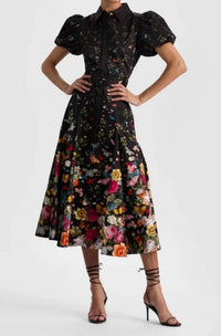 Alice + Olivia - Henrietta Belted Midi Dress