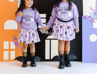 SWEET wink Spooky Bows Halloween Tutu Skirt in light purple - kids' skirt - detail view