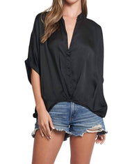 Sofia Collections - Jane V-neck Silk Top