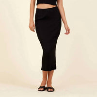 LAmade Slim Rib Midi Skirt in spanish villa - women's skirt
