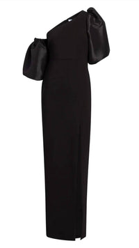 Likely - Natasha One Shoulder Puff Sleeve Gown