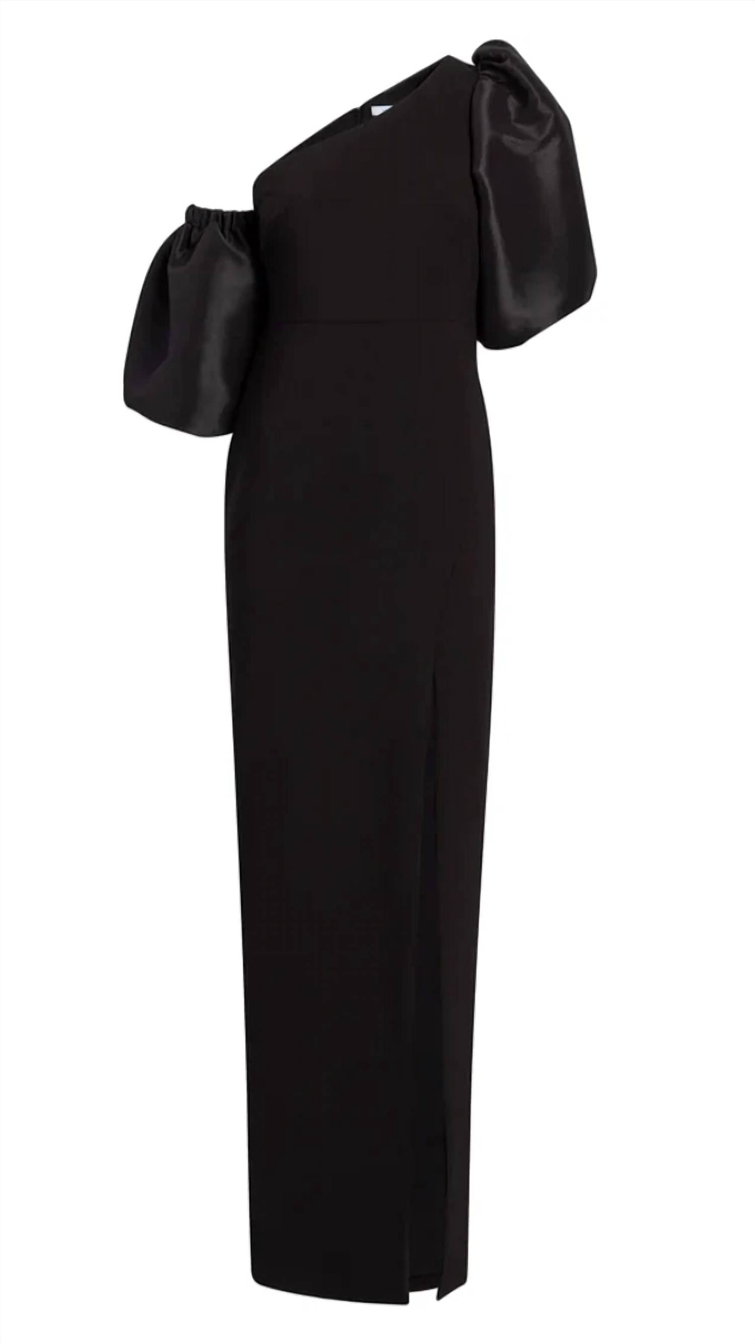 Likely - Natasha One Shoulder Puff Sleeve Gown