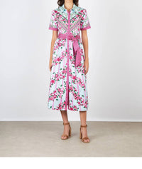 Saloni - Vivienne Button-front Dress