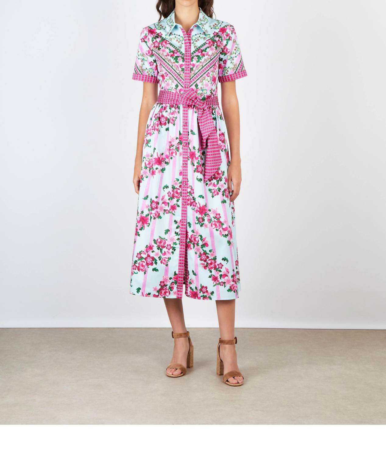 Saloni - Vivienne Button-front Dress