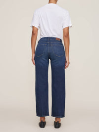 DL1961 - Women's Thea Boyfriend Relaxed Tapered Jeans - Maternity in bluff - women's jeans - alternate view