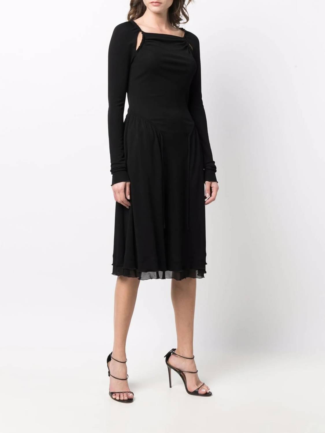 Salvatore Ferragamo - Cut-Out Detailed Midi Dress