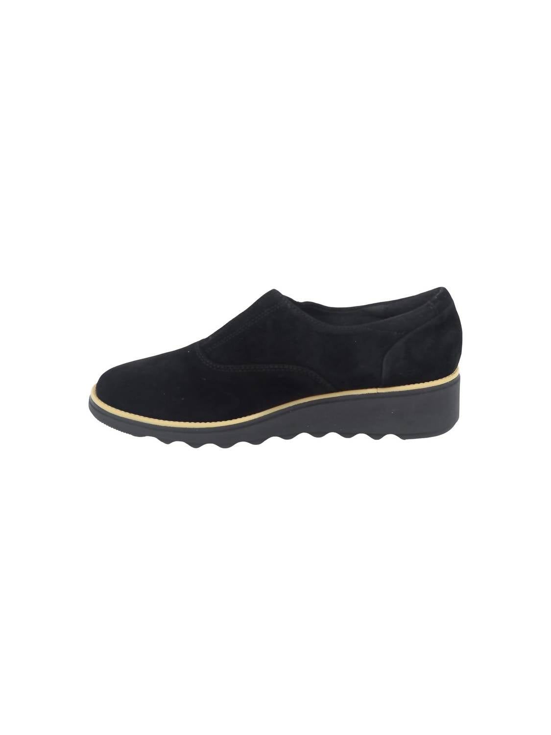 Clarks Women's Sharon Sail Shoes in black - women's flats - alternate view