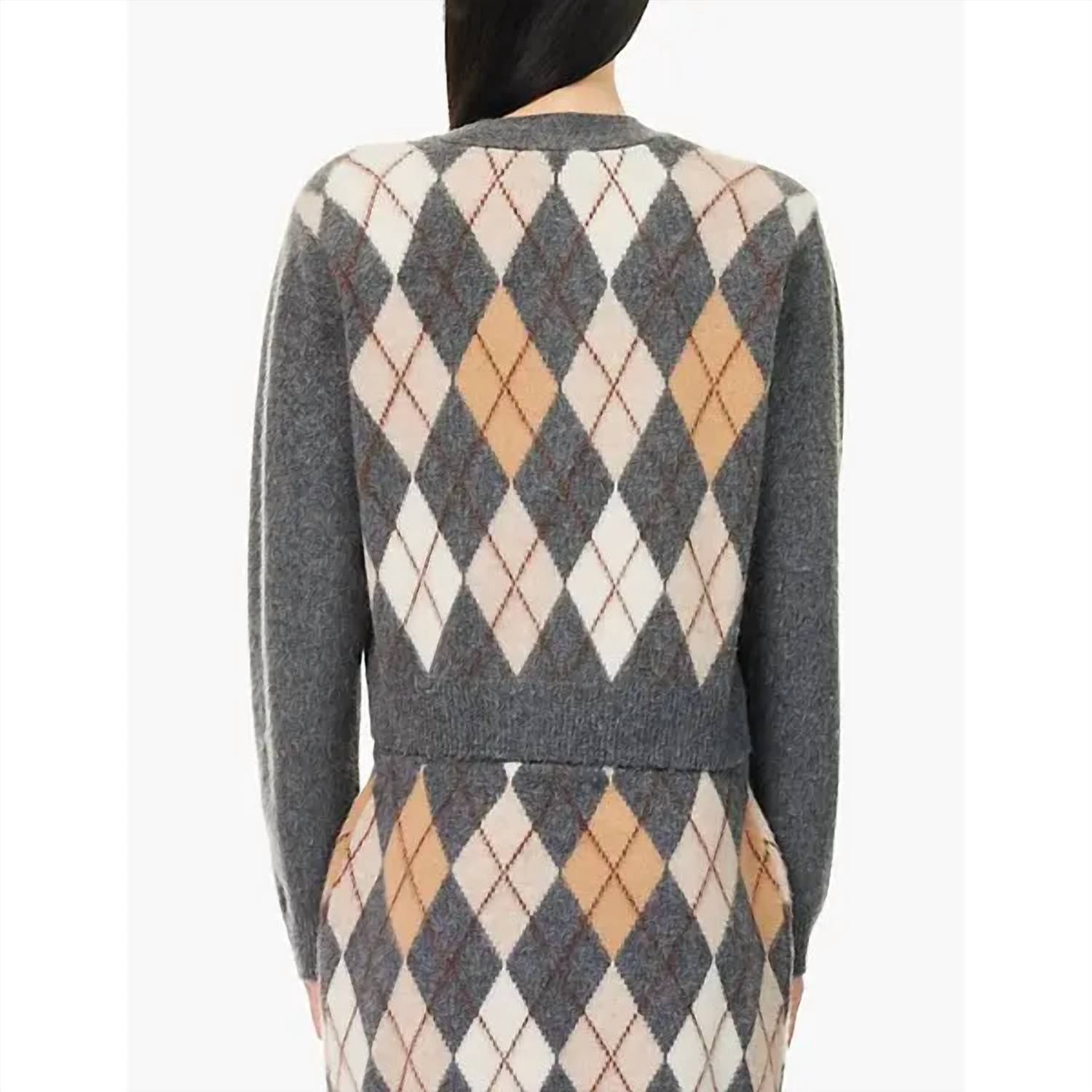 Frame - Brushed Argyle Cardigan