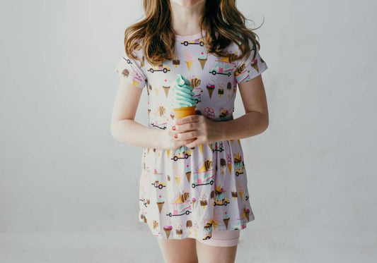 Kickee - Gril's Short Sleeve Playtime Outfit Set