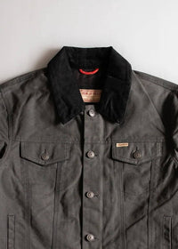 Iron & Resin Women's Scout Jacket in charcoal - women's jacket - detail view