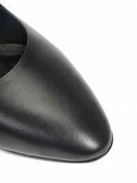 Salvatore Ferragamo Women's Leather Kitten-heel Pumps in black - women's heels - view 196