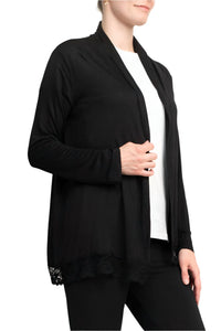 Anne Rose - Open Front Long Sleeve Cardigan
