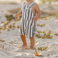 Rylee + Cru - Kid's Denim Stripe Shortalls