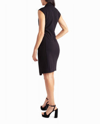 Nicole Miller - Vivienne Crepe Sleeveless Coat Dress