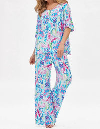 Dear Scarlett - Cabana Lounge Wear Travel Set