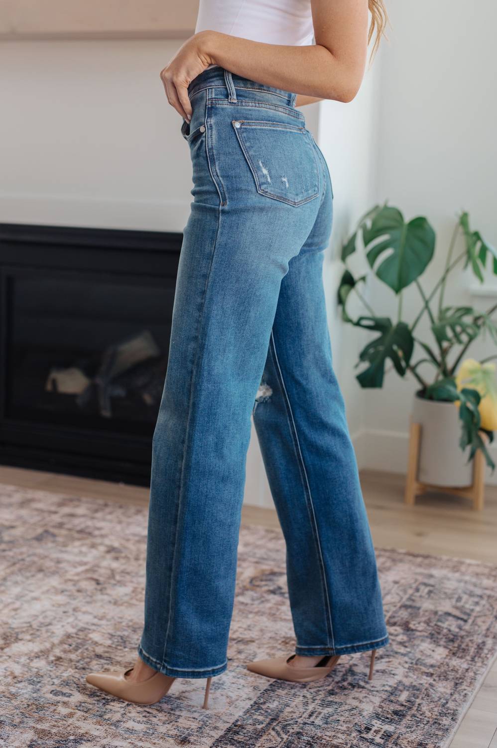 Judy Blue - High Waist Tummy Control 90's Straight Jeans