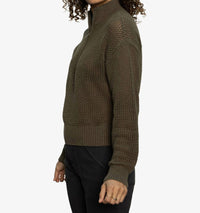 Sanctuary - Open Knit Half Zip Sweater