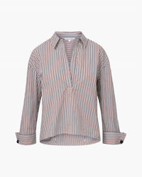 Veronica Beard - Drayond Striped Cuff Sleeve Shirt