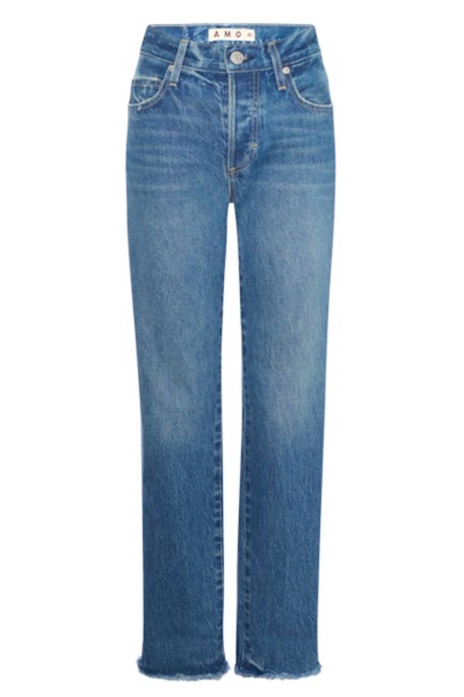 AMO Camryn Straight Leg Jean in magnetic - women's jeans - view 5