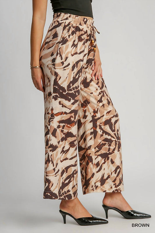 Umgee - Animal Print Pants