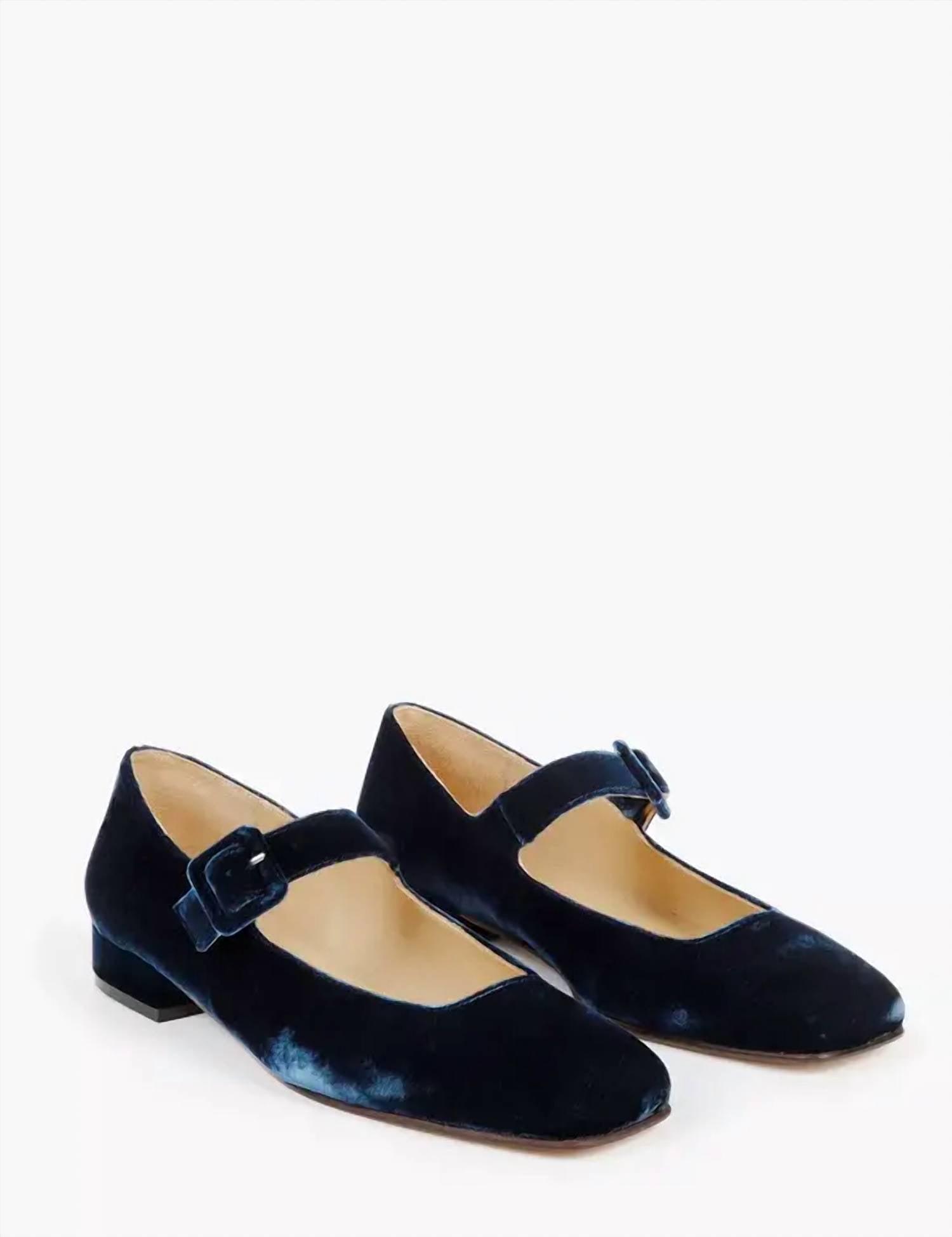 Penelope Chilvers - Women's Low Mary Jane Velvet Shoe